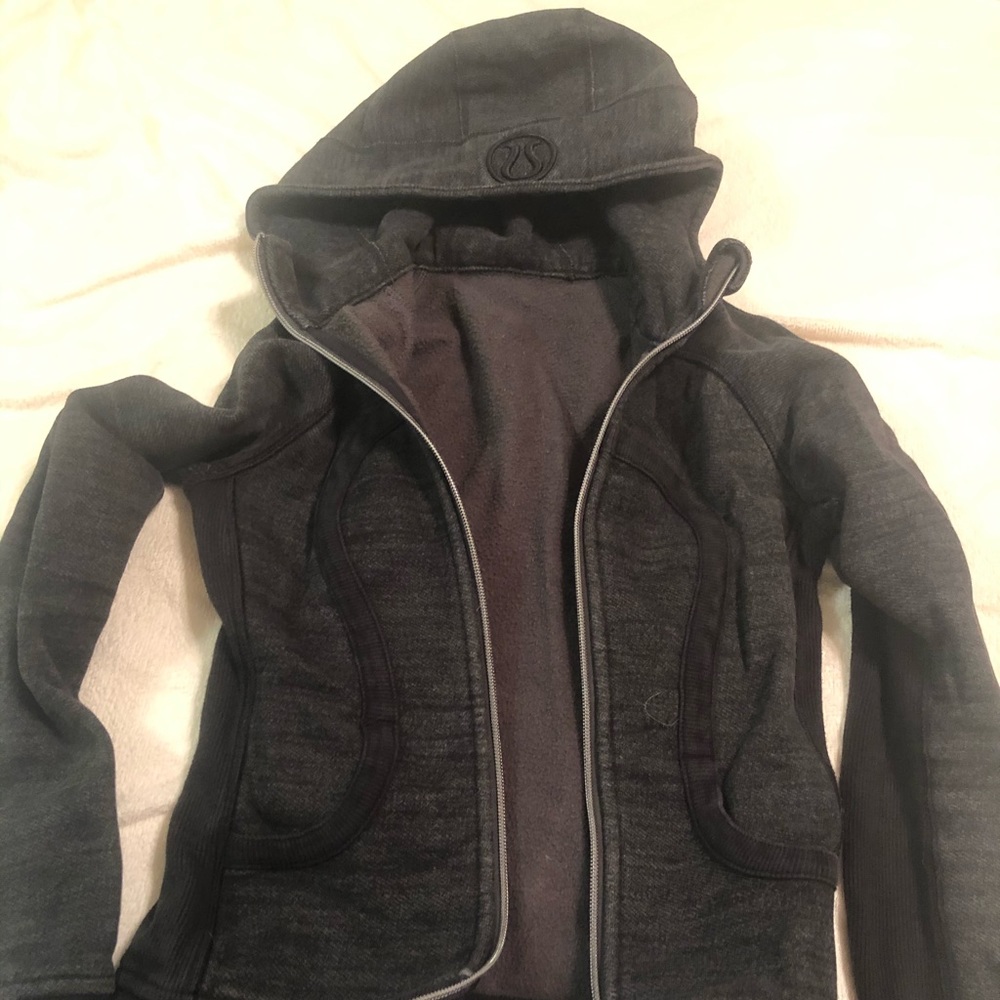 Lululemon Scuba Hoodie Heathered Black